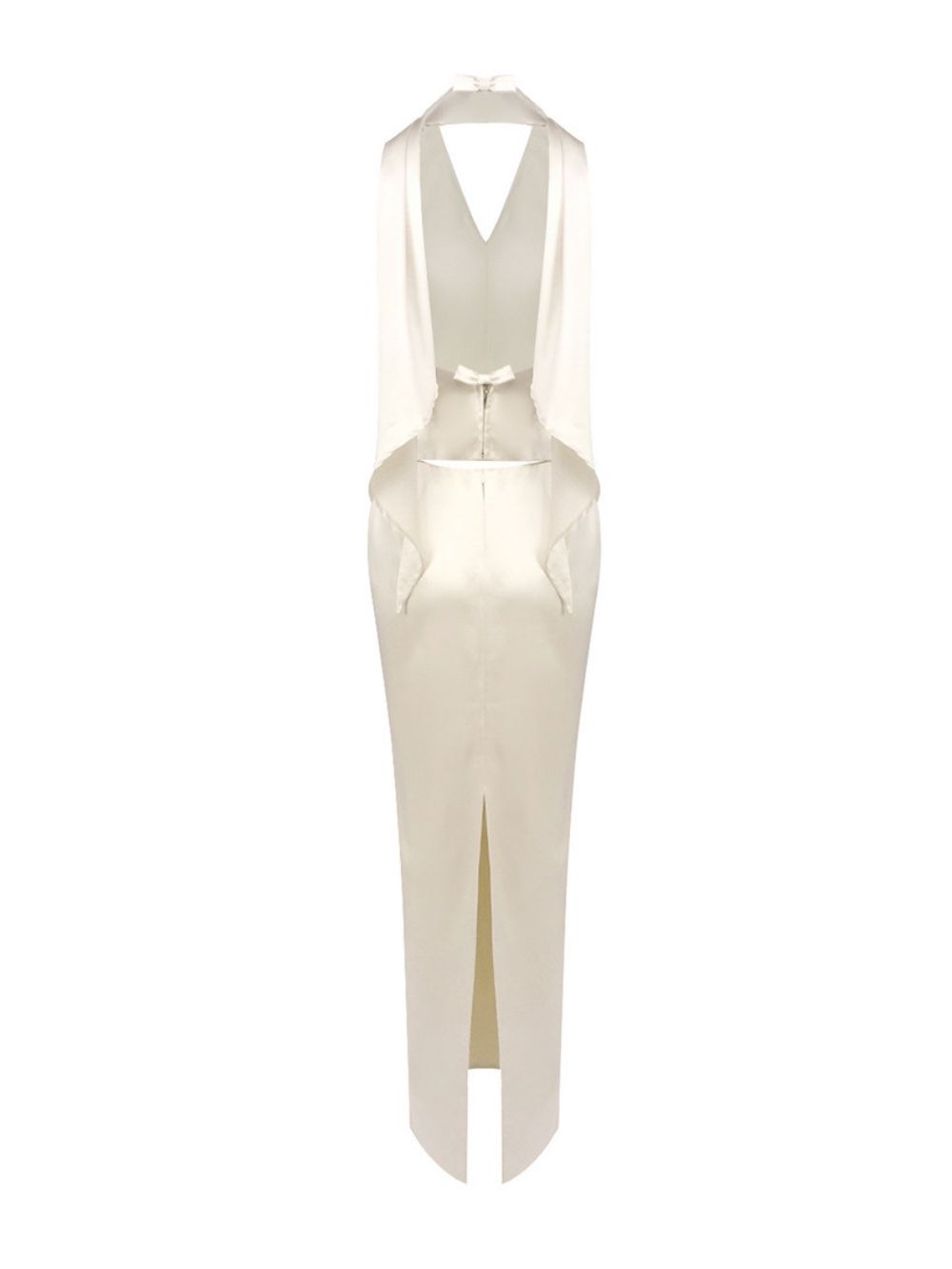 Marita Satin Halter Top & Maxi Skirt Set - OWNCI Marita Satin Halter Top & Maxi Skirt Set - OWNCI