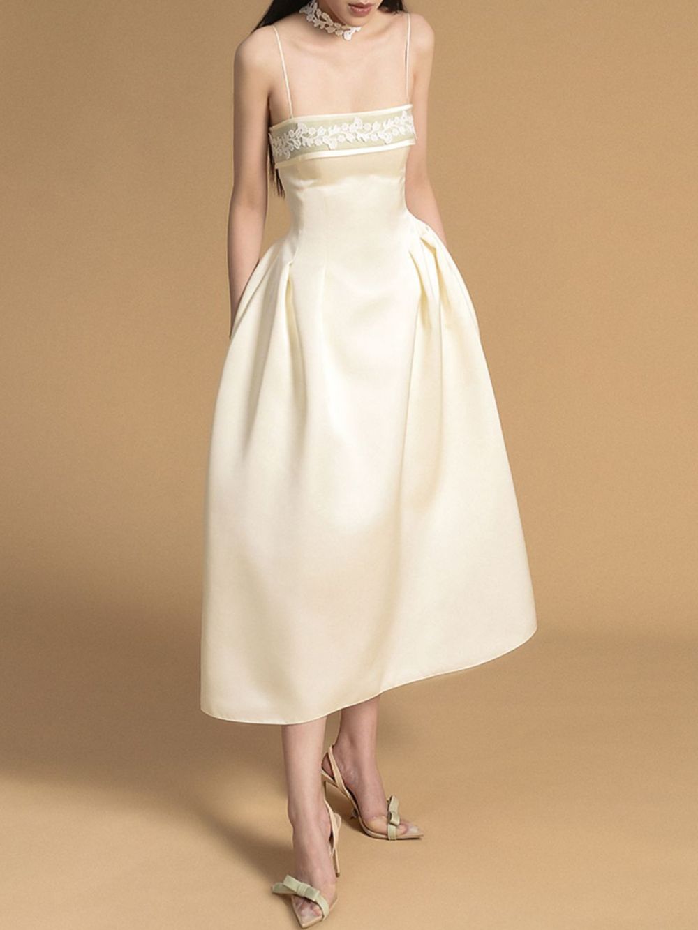 Marya Spaghetti Midi Dress - OWNCI