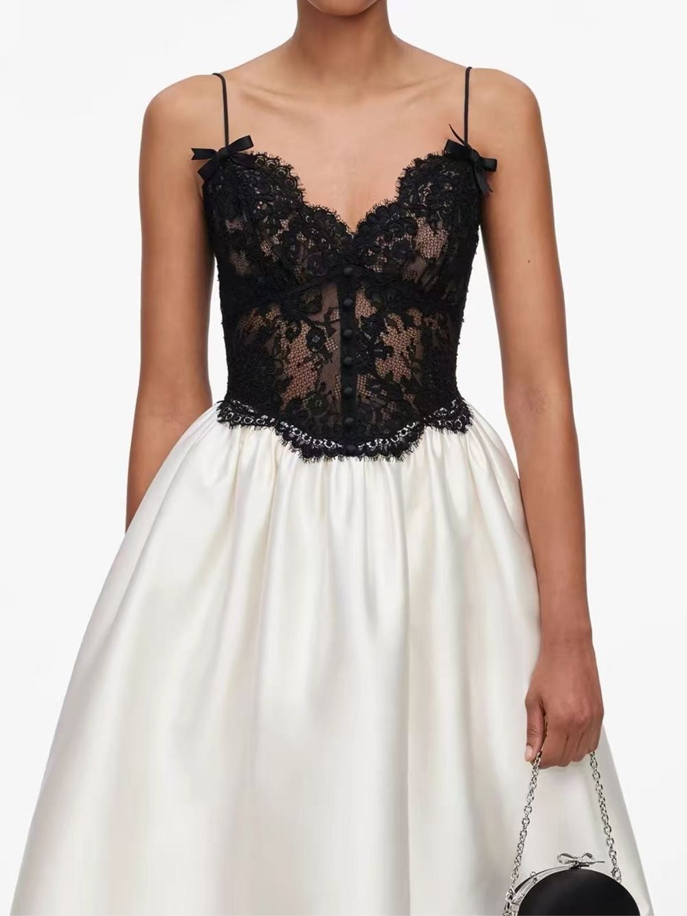 c5bba6ca810ead140b76b513f29086c3 Marina Spaghetti Lace A-Line Midi Dress