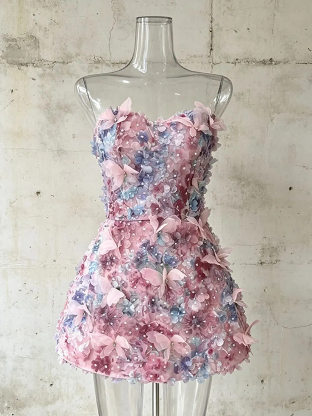Maricopa Strapless Floral Mini Dress - OWNCI