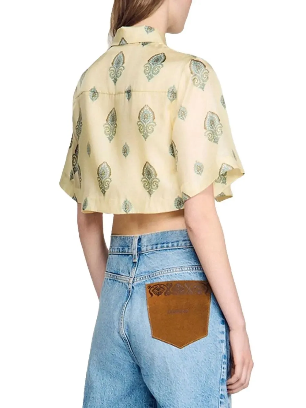 Paisley Print Crop Top - OWNCI