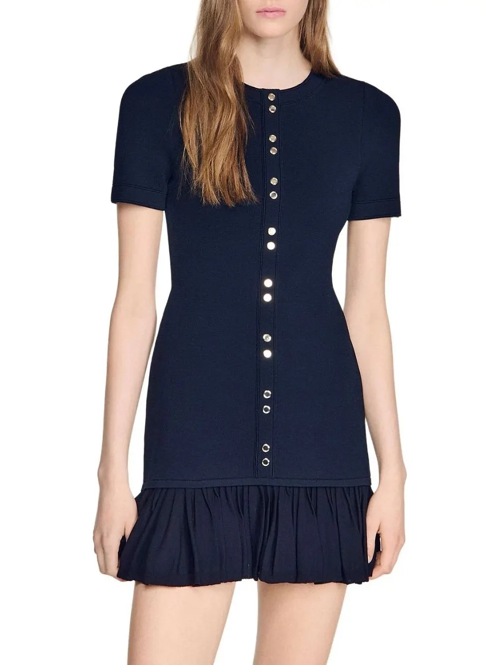 Keira Ruffled Short Knit Dress - OWNCI Keira Ruffled Short Knit Dress - OWNCI