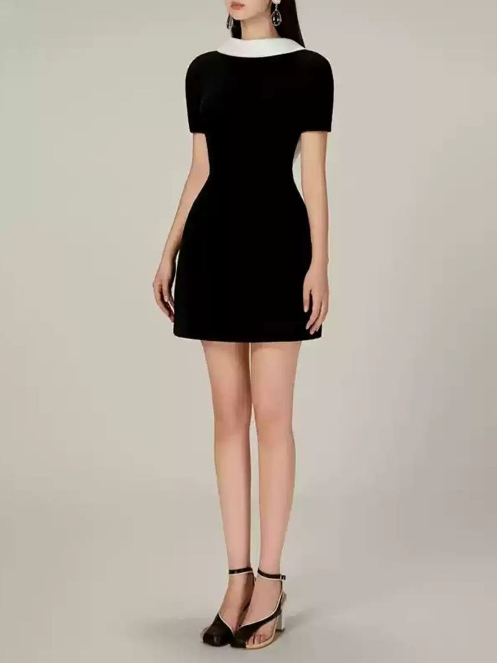 Maleni Black Backless Mini Dress - OWNCI Maleni Black Backless Mini Dress - OWNCI