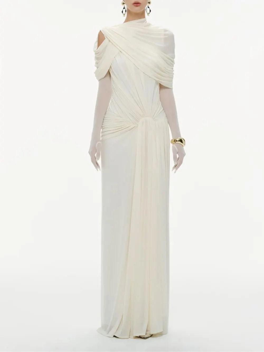 Marta Ruched Maxi Dress - OWNCI