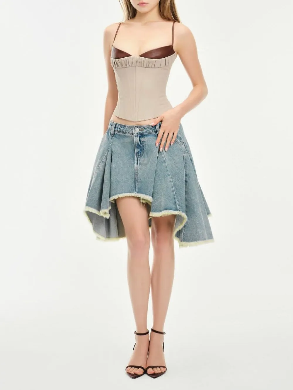 Maryanna Spaghetti Corset Top - OWNCI Maryanna Spaghetti Corset Top - OWNCI