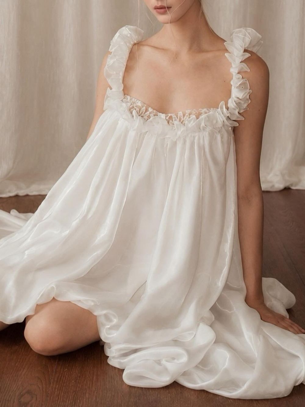 Marzanna White Strappy Maxi Dress - OWNCI