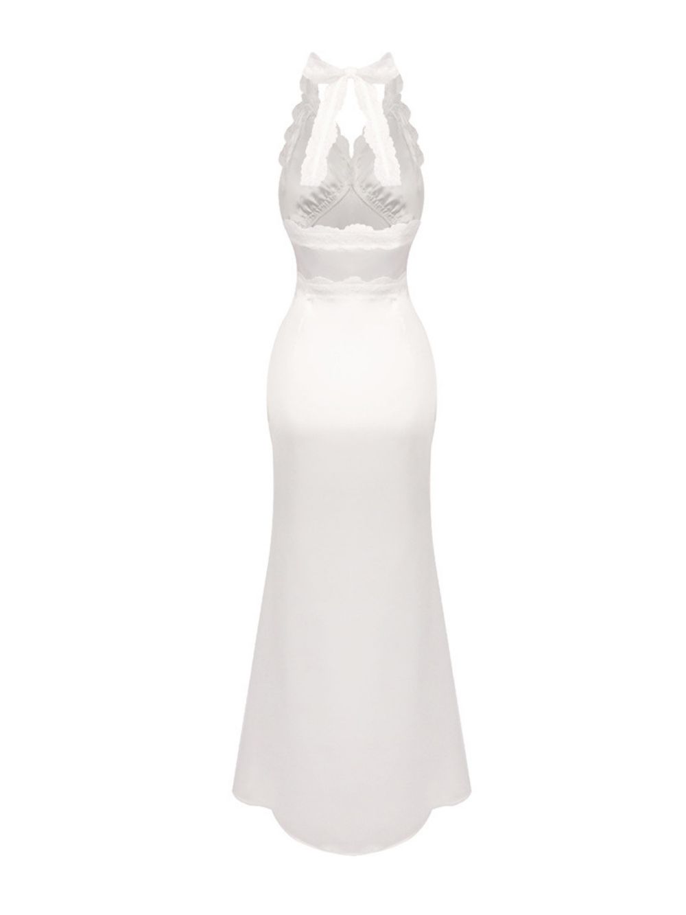 Maricruz White Halter Maxi Dress - OWNCI Maricruz White Halter Maxi Dress - OWNCI