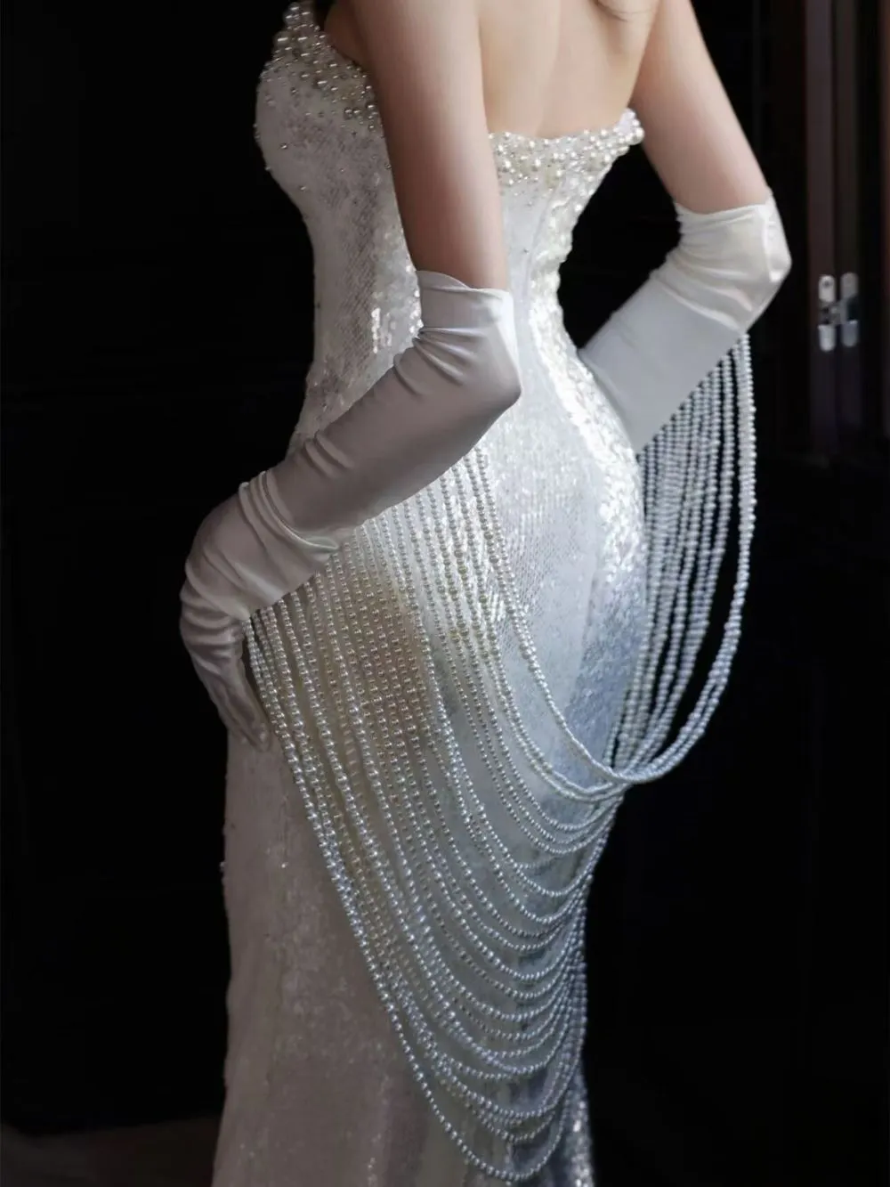 Talmira Beaded Gloves - OWNCI Talmira Beaded Gloves - OWNCI