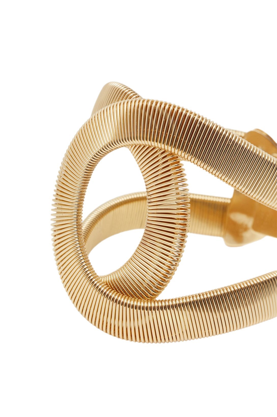 Twisted Ribbed Texture Gold Open Cuff Bangle Bracelet - OWNCI Twisted Ribbed Texture Gold Open Cuff Bangle Bracelet - OWNCI