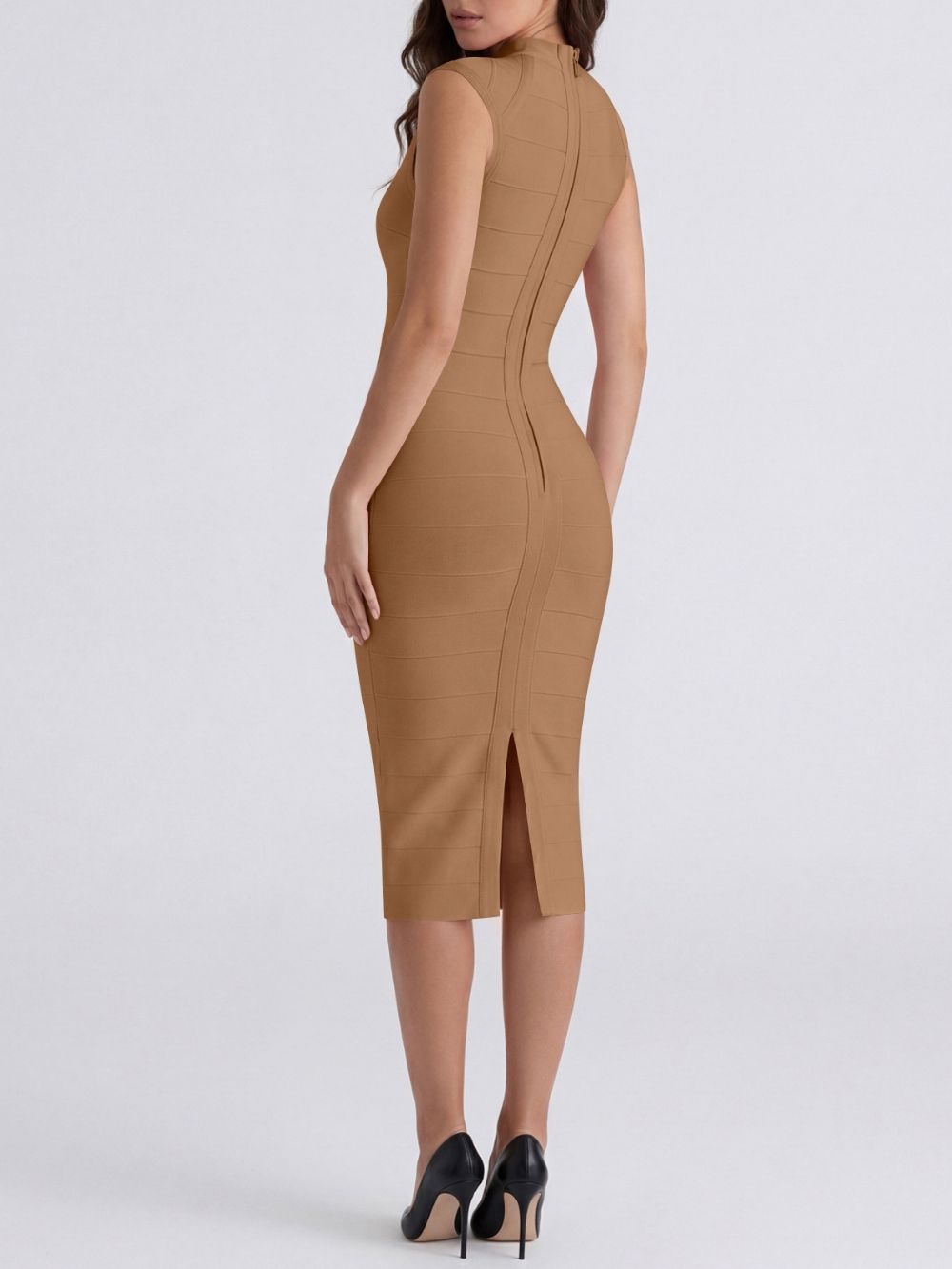 Marixa V-Neck Bandage Midi Dress - OWNCI Marixa V-Neck Bandage Midi Dress - OWNCI