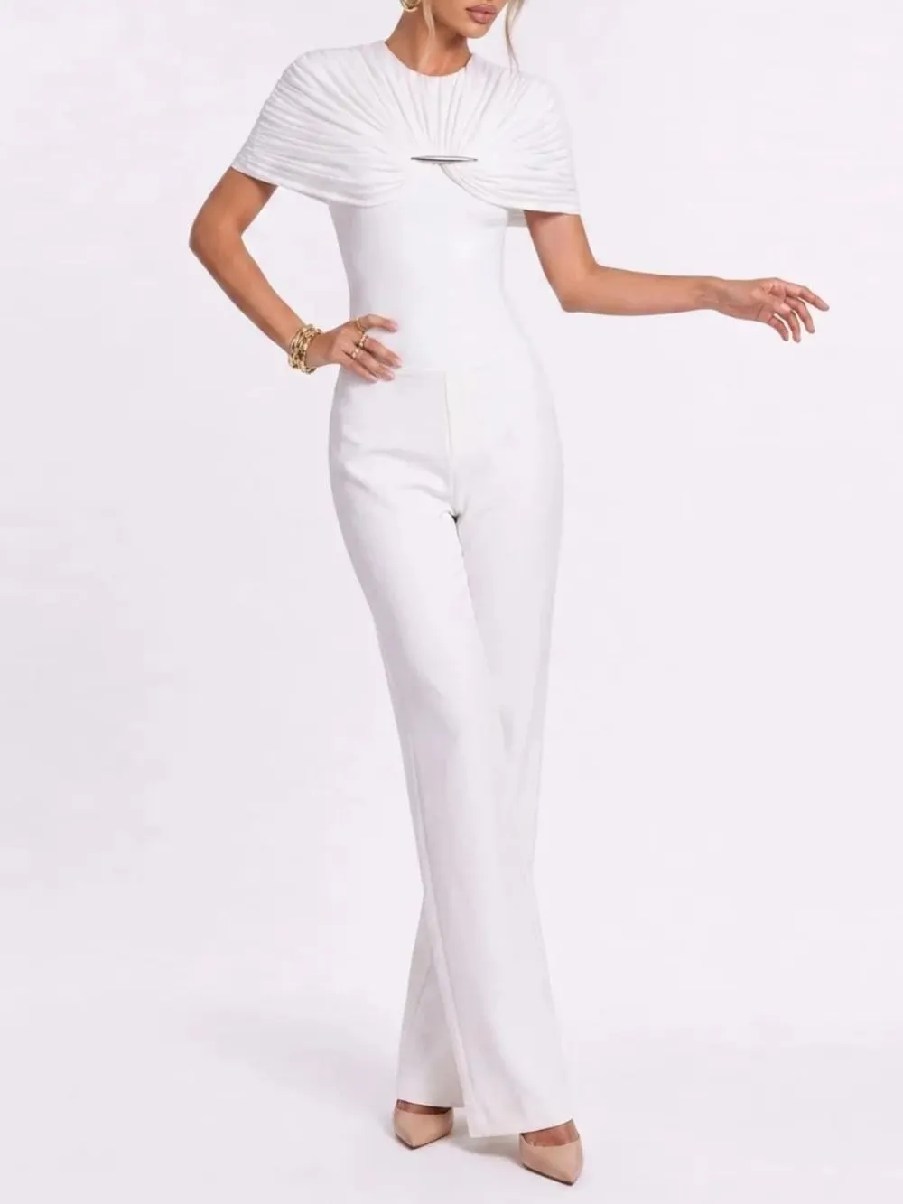 Quvion Ruched Bodysuit - OWNCI Quvion Ruched Bodysuit - OWNCI