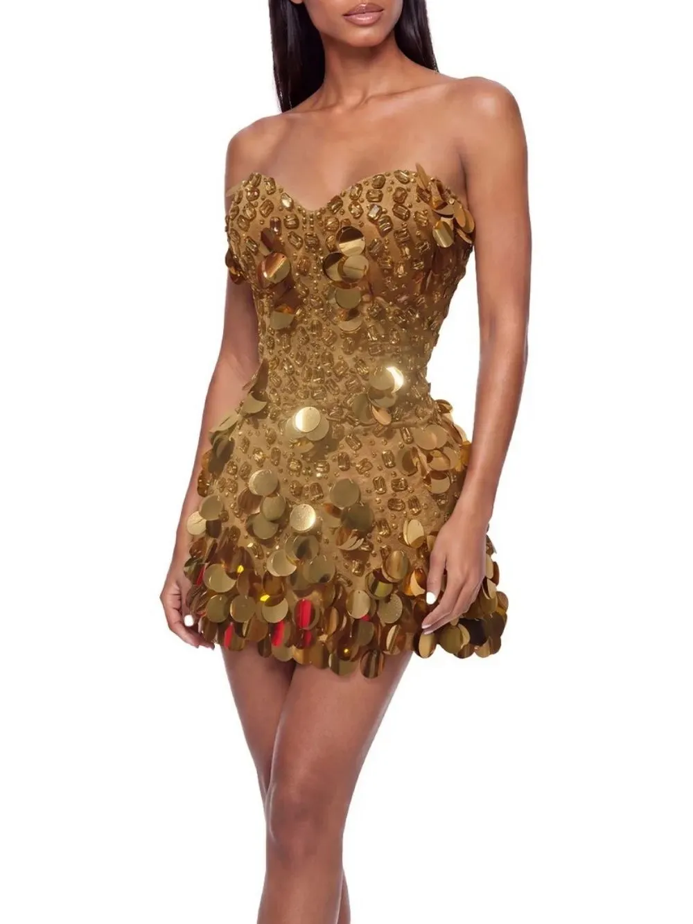 Kynoque Crystal Sequin Mini Dress - OWNCI Kynoque Crystal Sequin Mini Dress - OWNCI