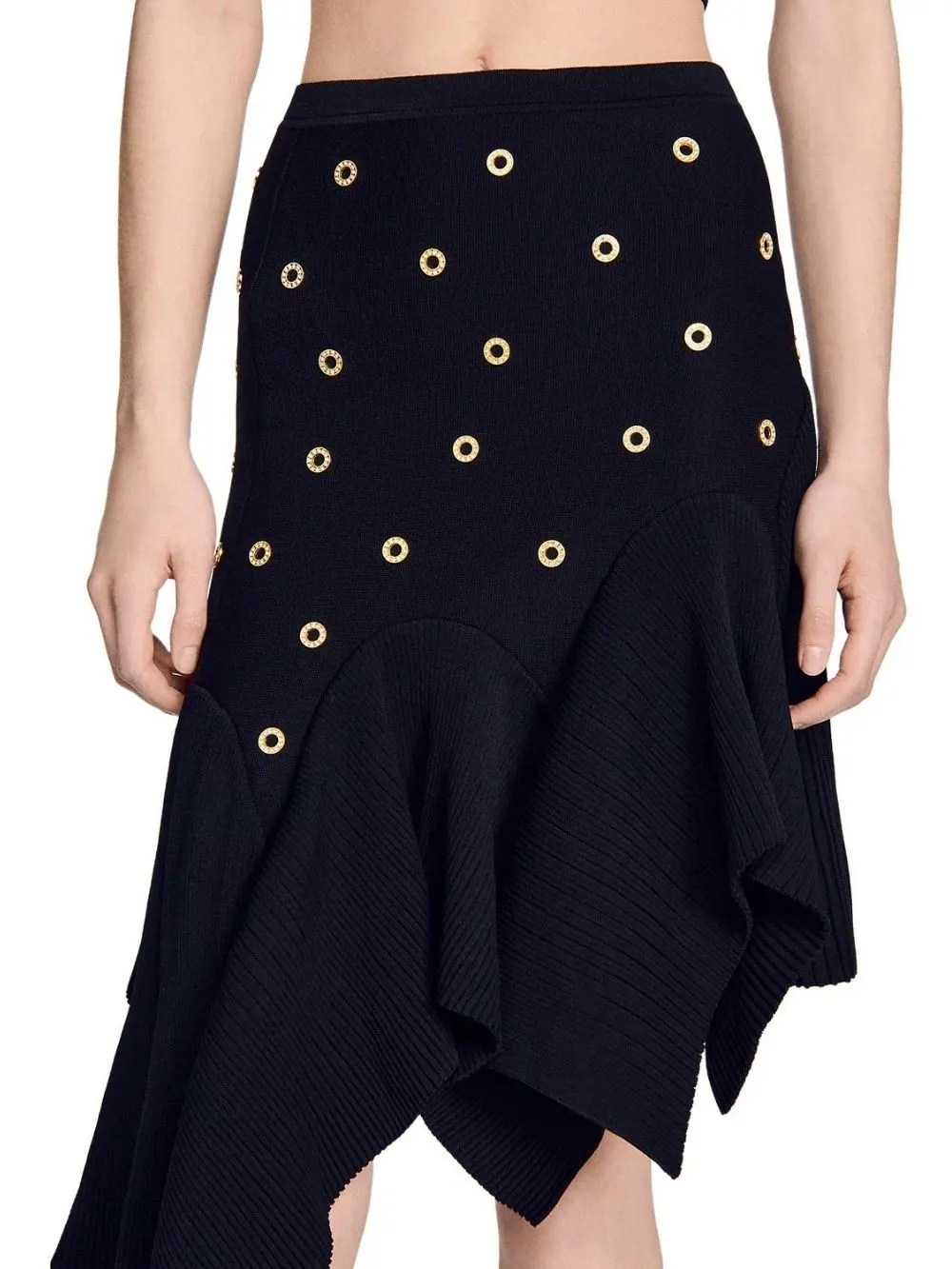 Studded Knit Skirt - OWNCI