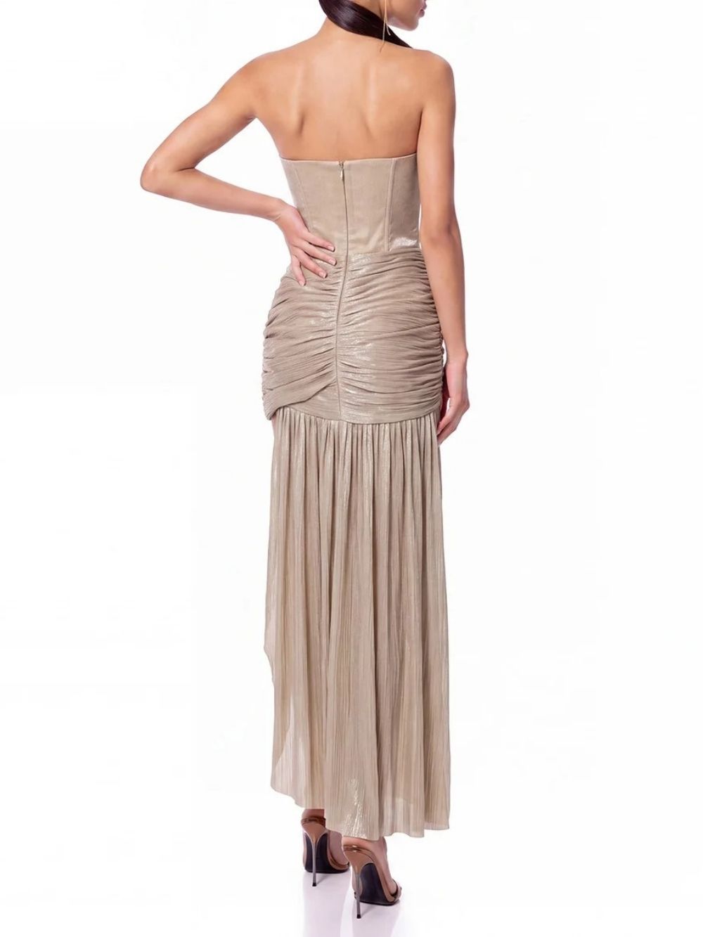 Pyrakon Strapless Ruched Dress - OWNCI
