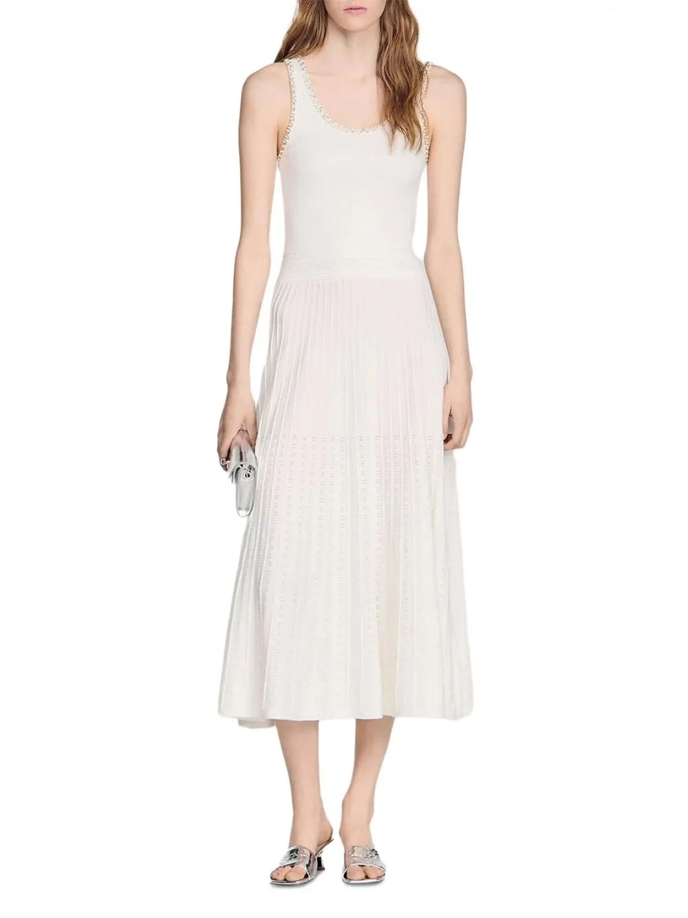 Boreale Rhinestone Knit Maxi Dress - OWNCI