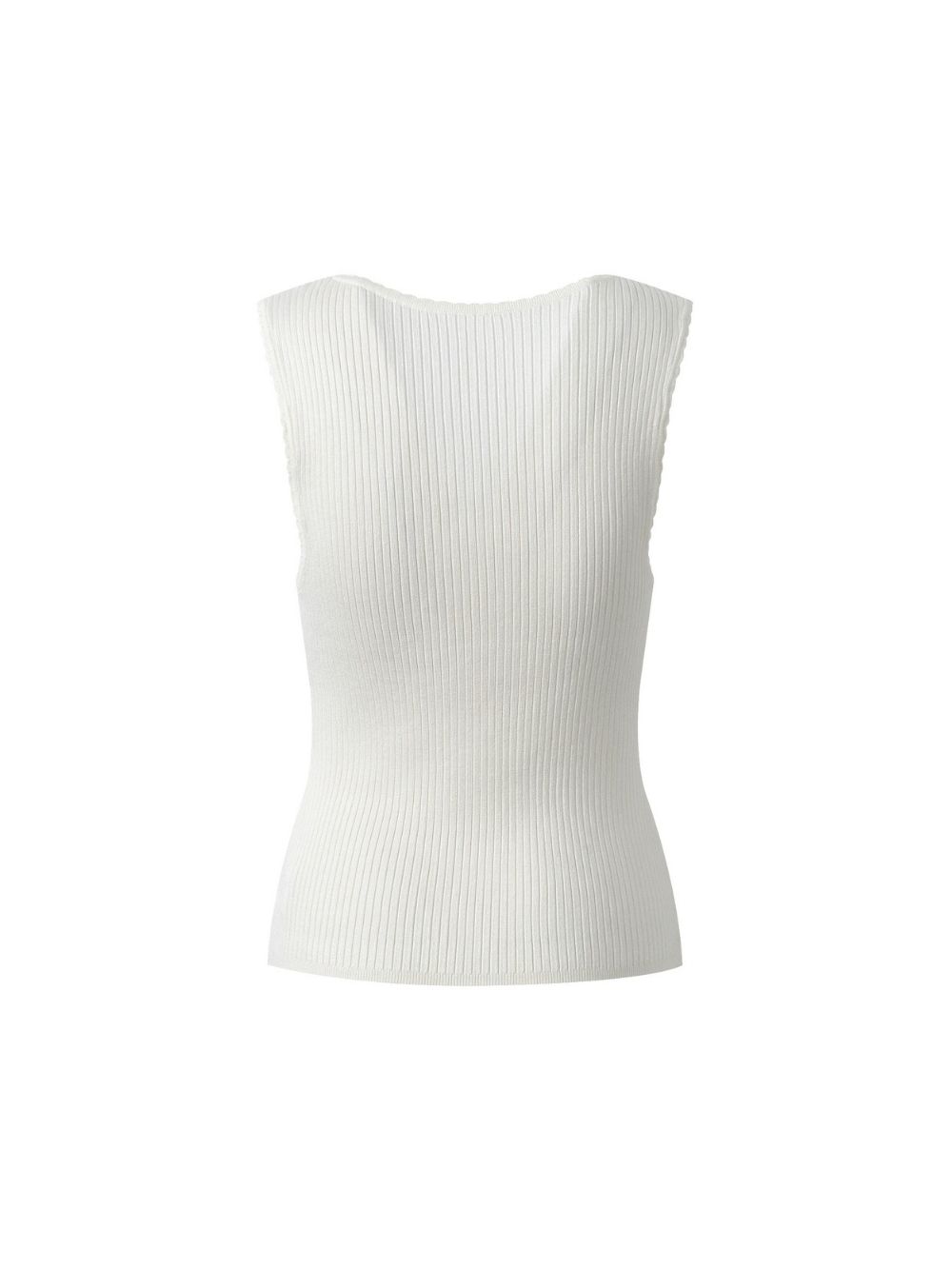 Beaded Roses Ribbed Knit Top - OWNCI
