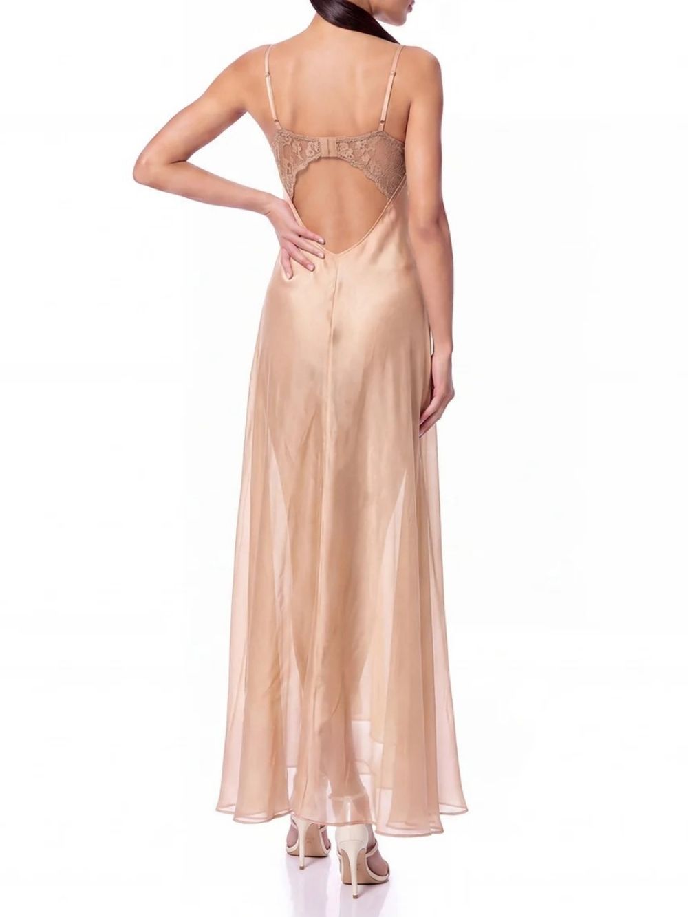 Uxmoren Spaghetti Draped Maxi Dress - OWNCI