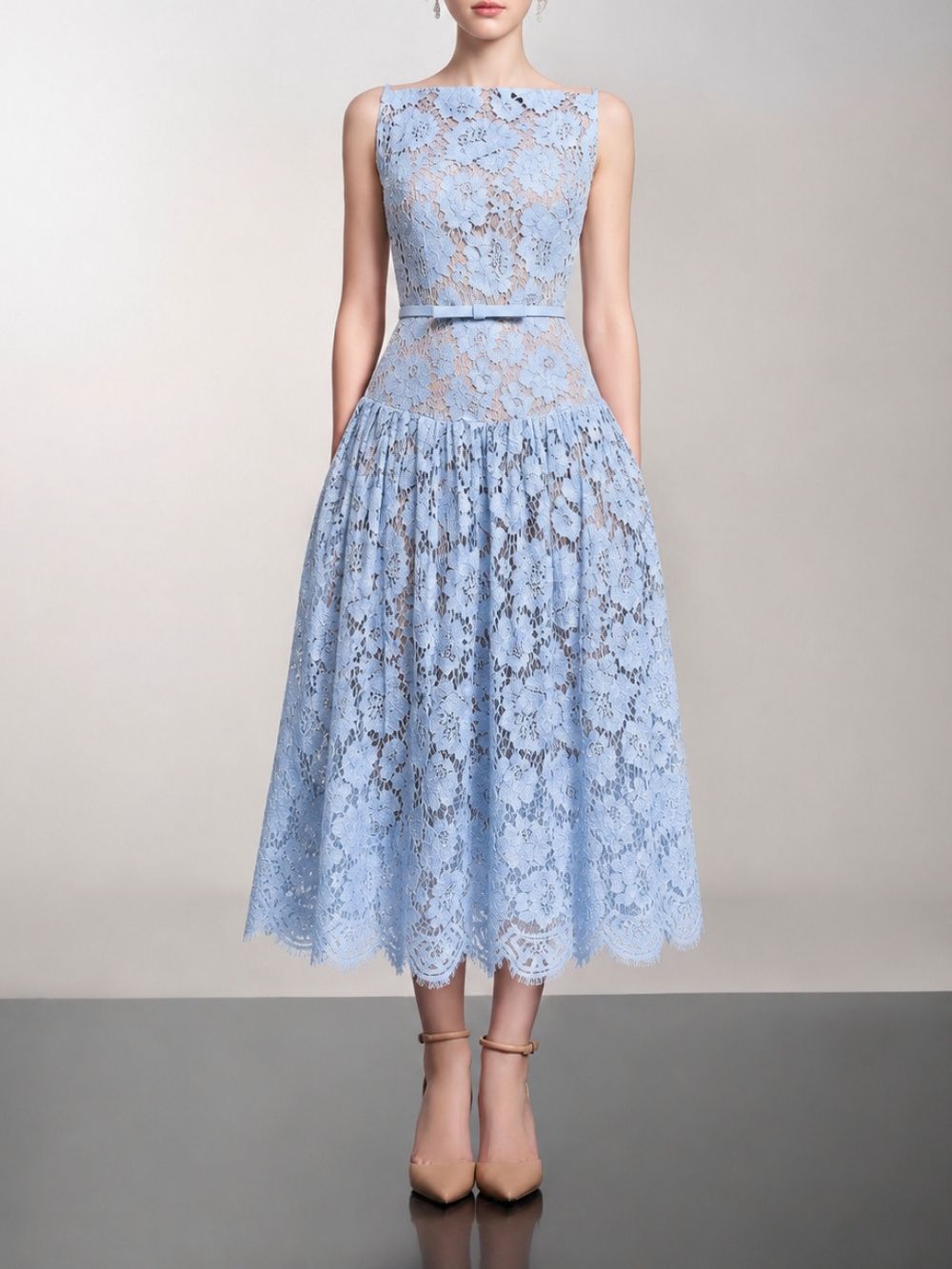 Margaux Lace Midi Dress - OWNCI