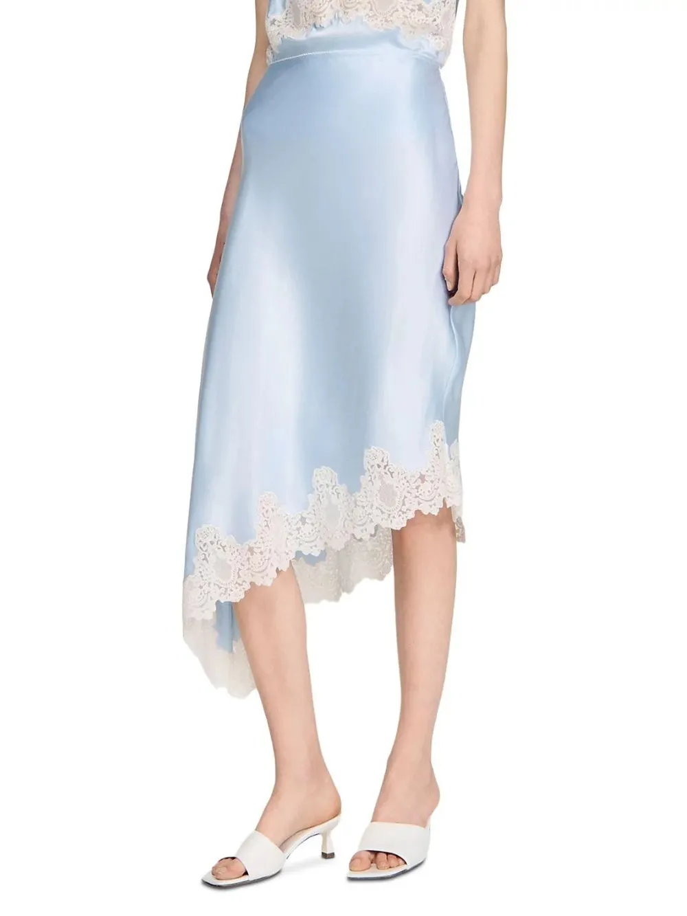 Asymmetric Satin Skirt - OWNCI Asymmetric Satin Skirt - OWNCI