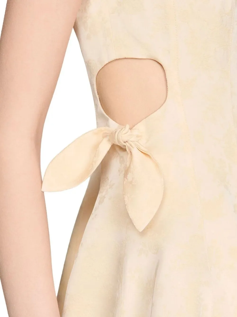 Short Floral Jacquard Dress - OWNCI Short Floral Jacquard Dress - OWNCI
