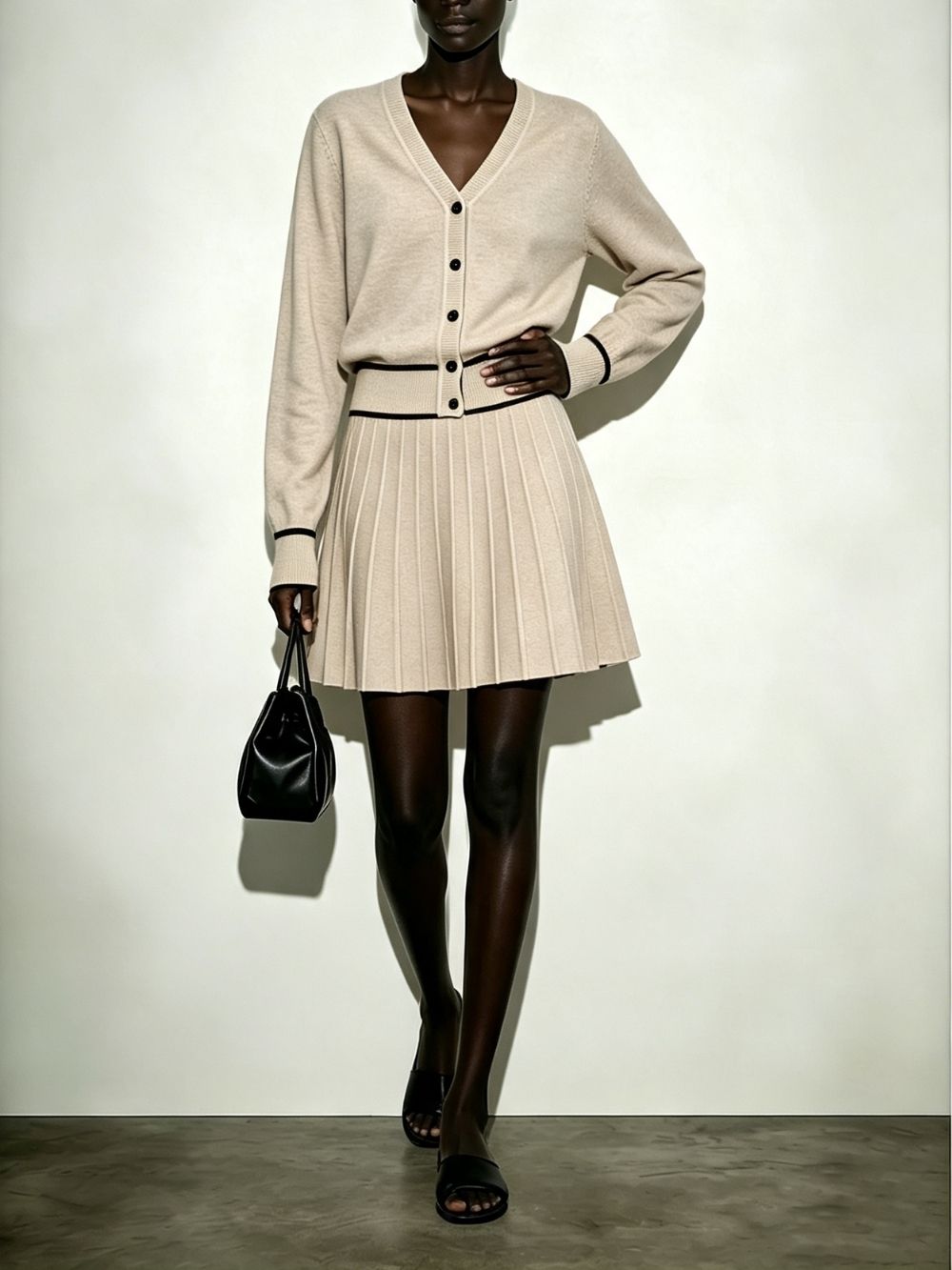 Marion Knit Cardigan & Mini Skirt Set - OWNCI Marion Knit Cardigan & Mini Skirt Set - OWNCI