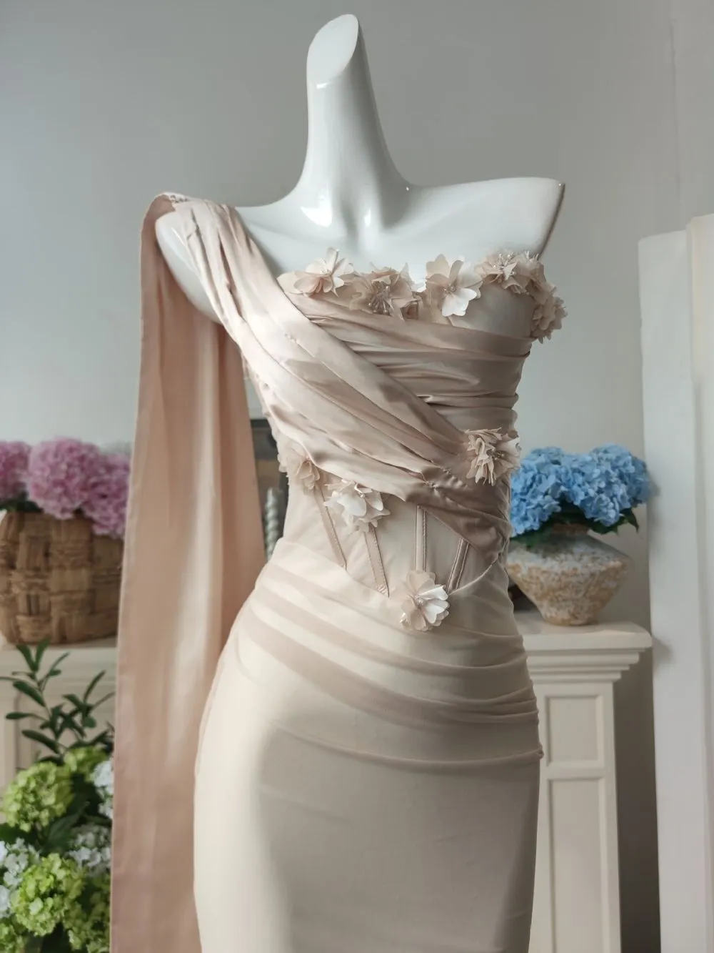 Mariam Corset Flower Maxi Dress - OWNCI Mariam Corset Flower Maxi Dress - OWNCI