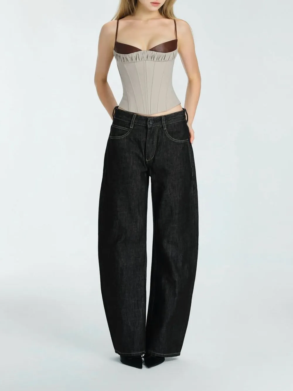 Maryanna Spaghetti Corset Top - OWNCI Maryanna Spaghetti Corset Top - OWNCI
