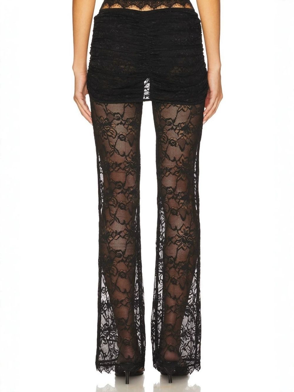 Marbella Black Lace Two-Piece Set