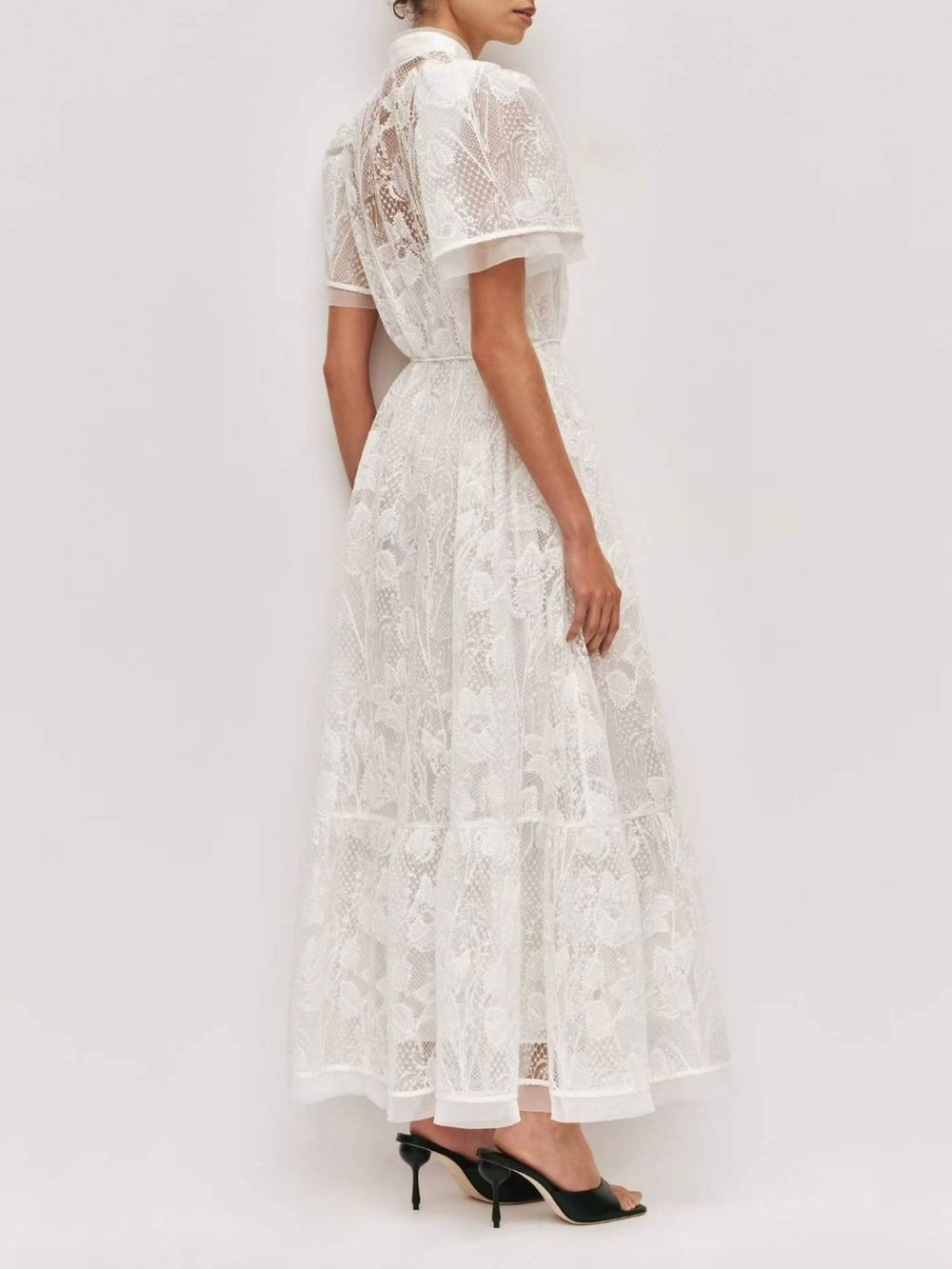 Masayo White Lace Maxi Dress - OWNCI Masayo White Lace Maxi Dress - OWNCI