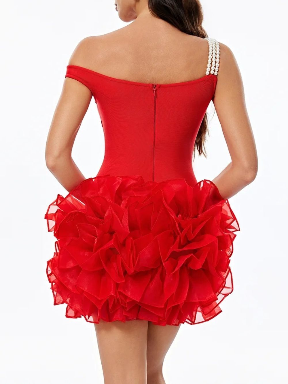 Raxelle Pearl Bandage Mini Dress - OWNCI