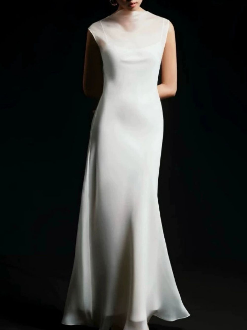 Mariann White Satin Maxi Dress - OWNCI Mariann White Satin Maxi Dress - OWNCI