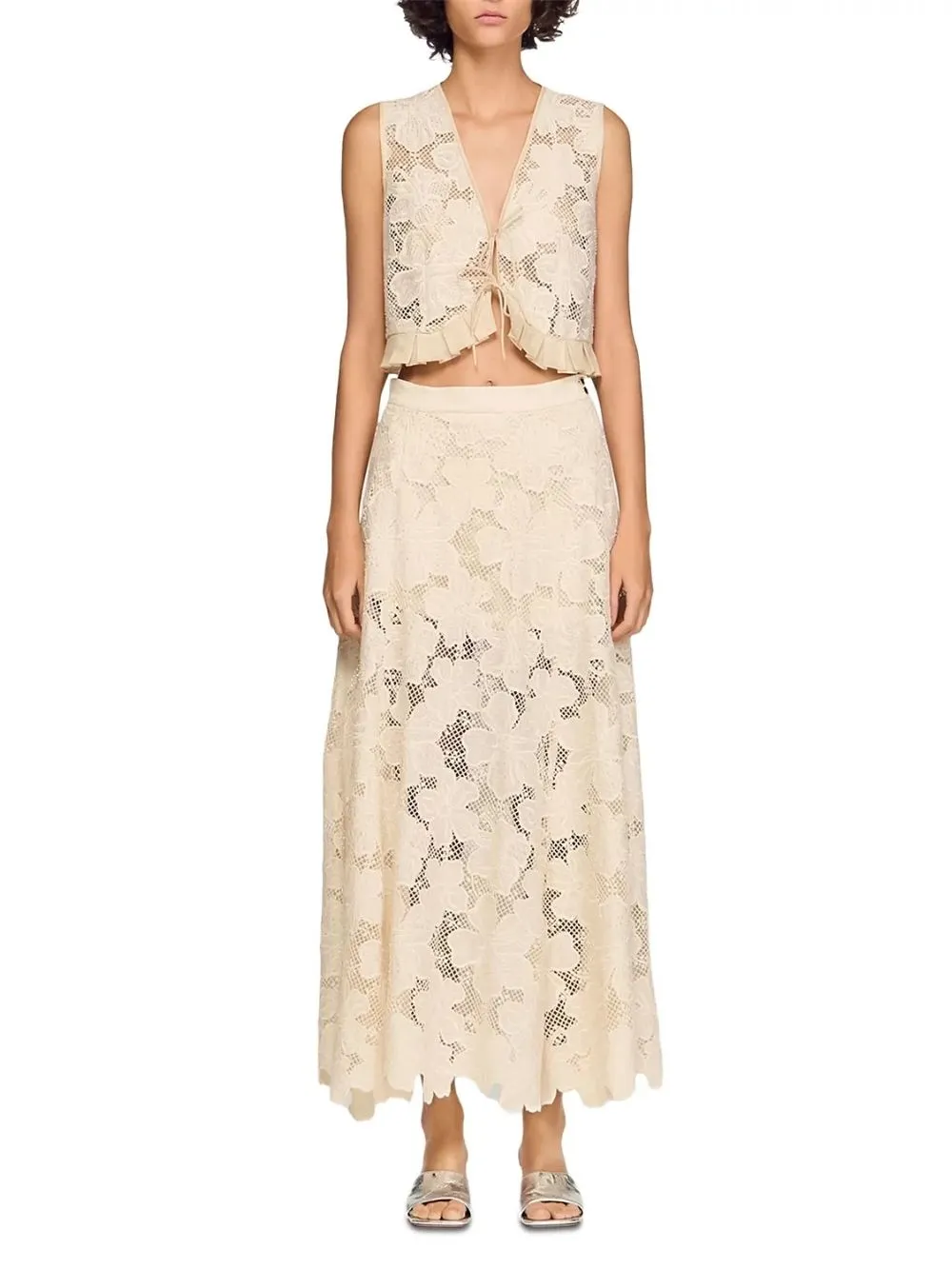 Maya Long Guipure Lace Skirt - OWNCI Maya Long Guipure Lace Skirt - OWNCI