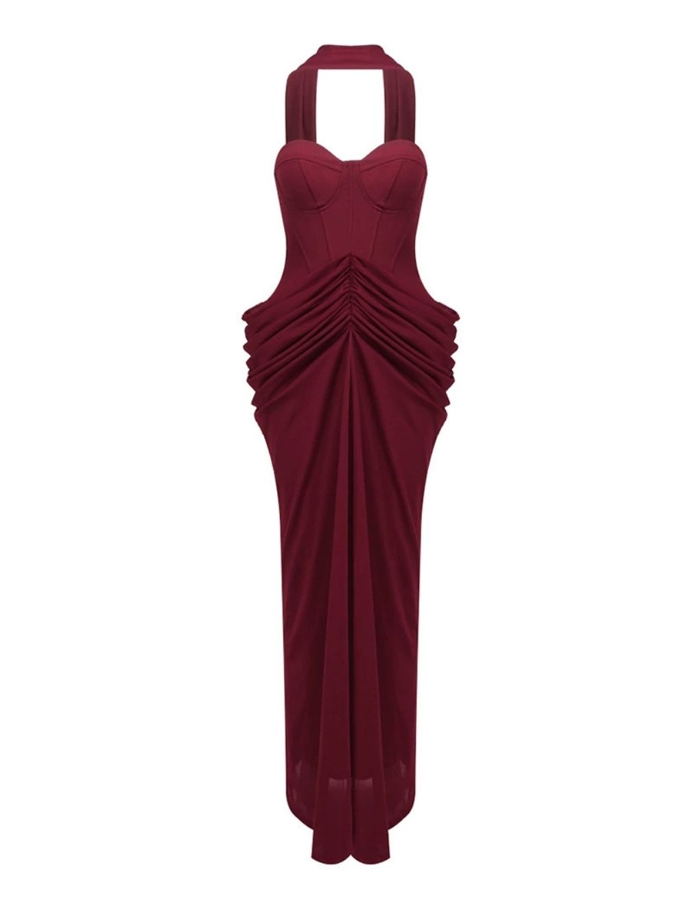 Masami Strapless Ruched Maxi Dress - OWNCI Masami Strapless Ruched Maxi Dress - OWNCI