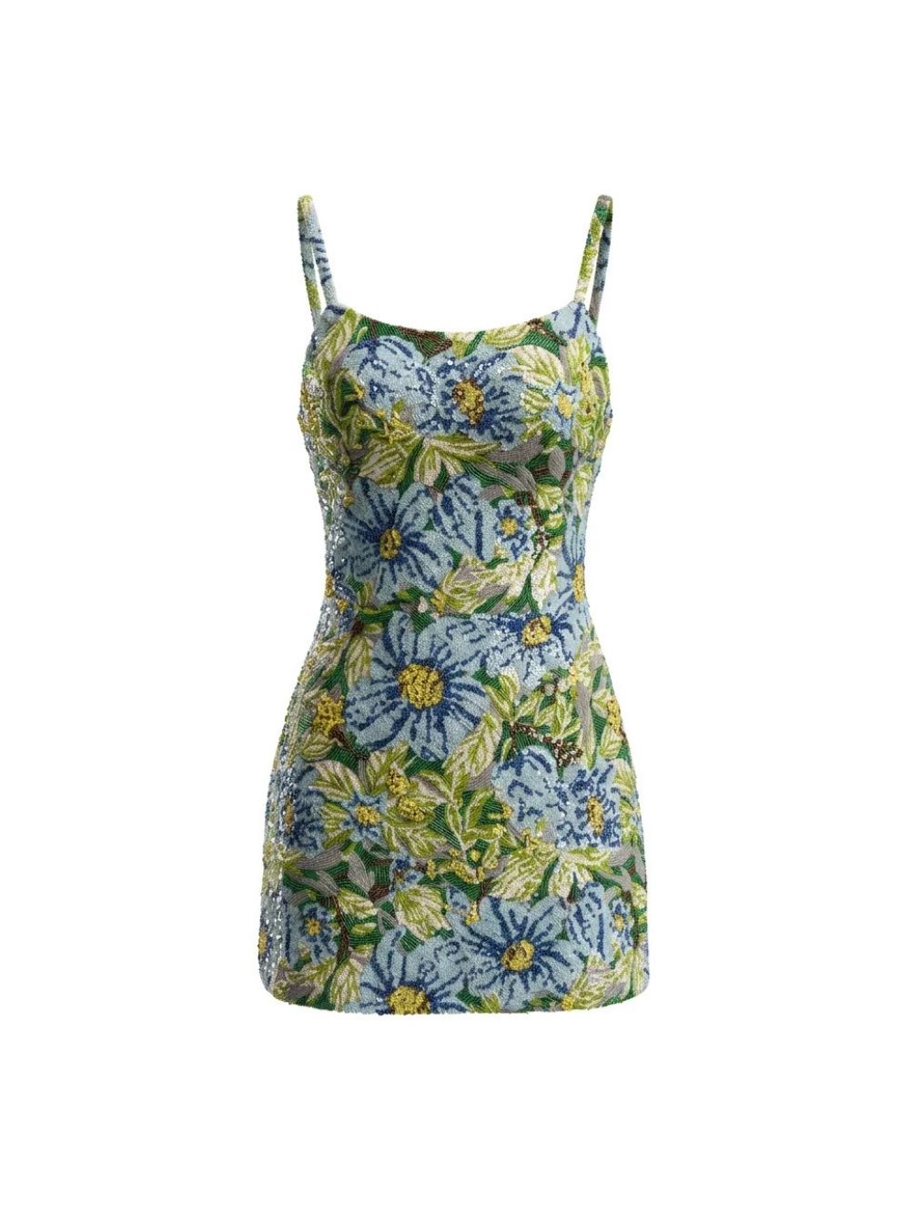 Marian Strappy Sequin Floral Mini Dress - OWNCI Marian Strappy Sequin Floral Mini Dress - OWNCI