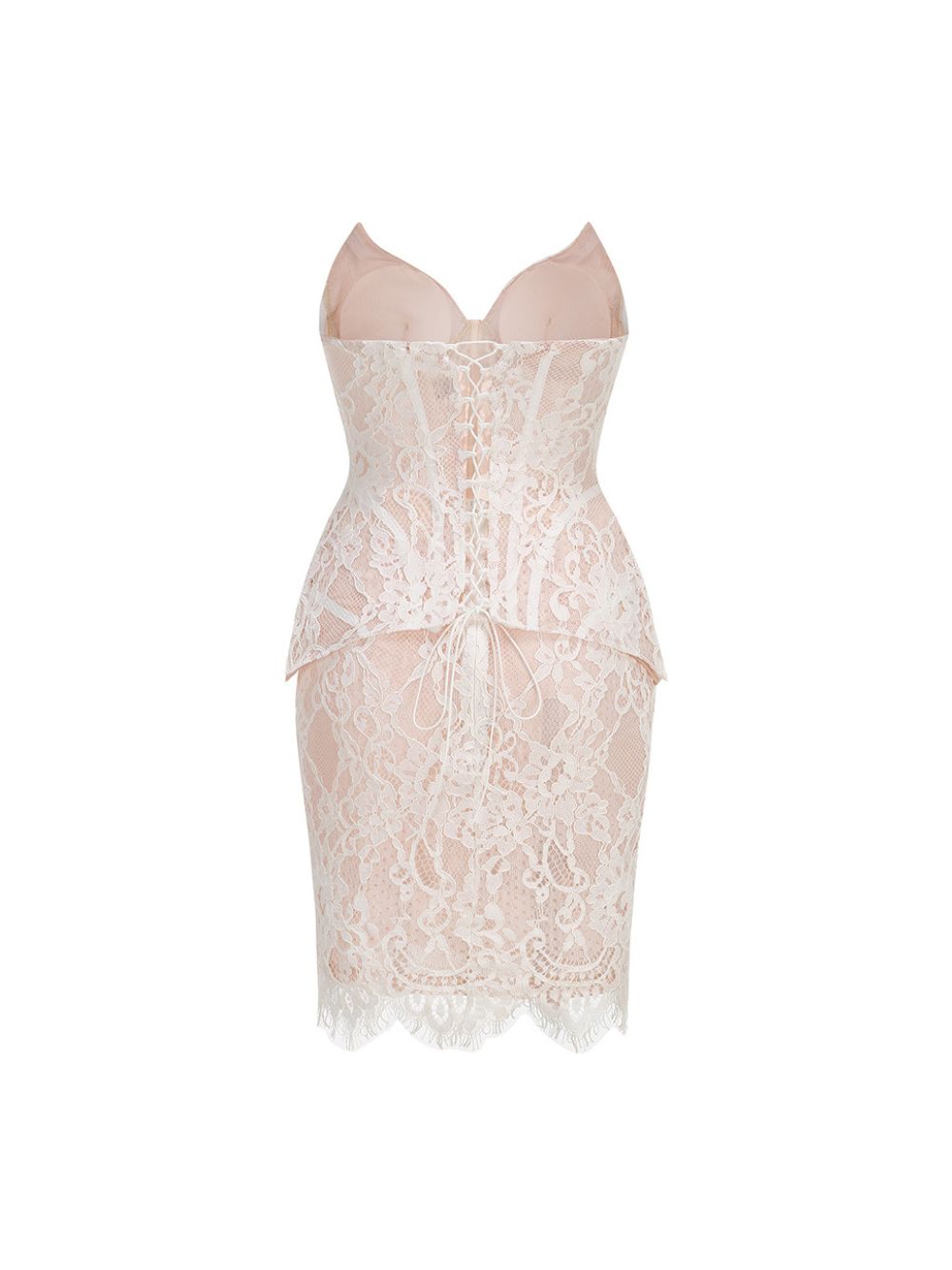 Milina White Lace Two-Piece Set - OWNCI Milina White Lace Two-Piece Set - OWNCI