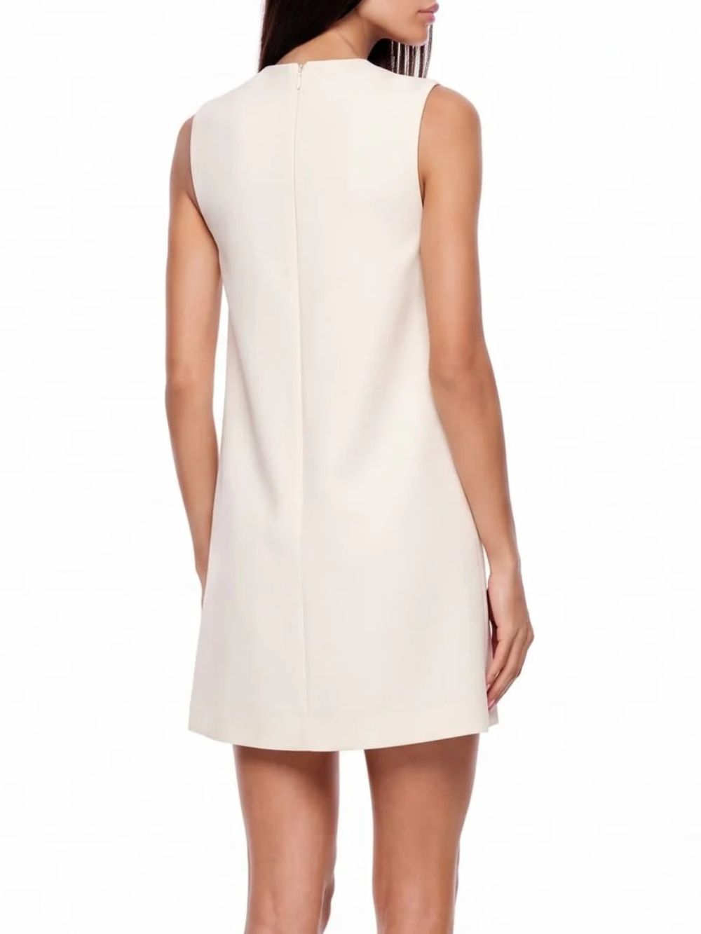 Exvila Floral Sleeveless Mini Dress In White - OWNCI