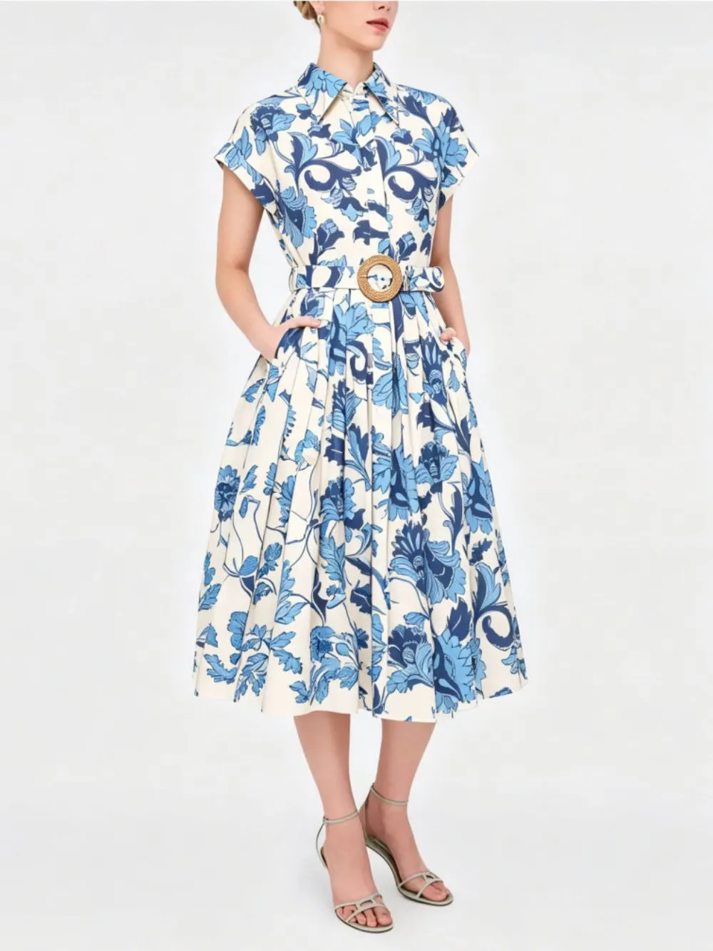 Meilin Floral Midi Dress - OWNCI Meilin Floral Midi Dress - OWNCI