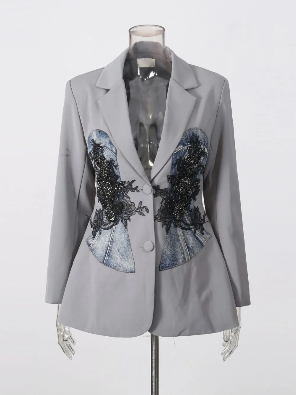 Miel Embroidery Blazer - OWNCI Miel Embroidery Blazer - OWNCI