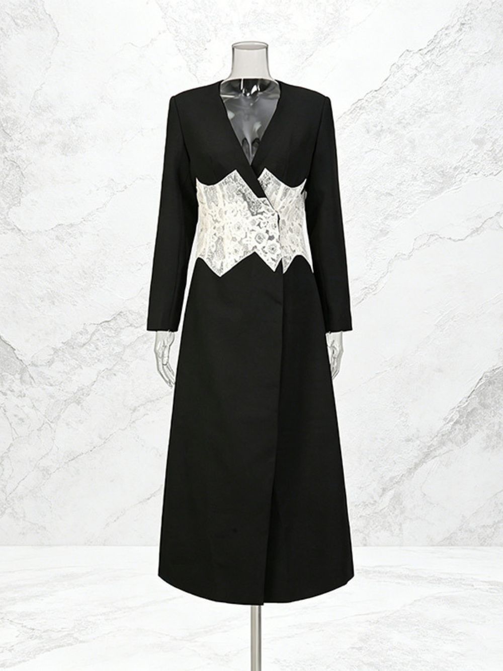 Micah Black Lace Coat - OWNCI Micah Black Lace Coat - OWNCI