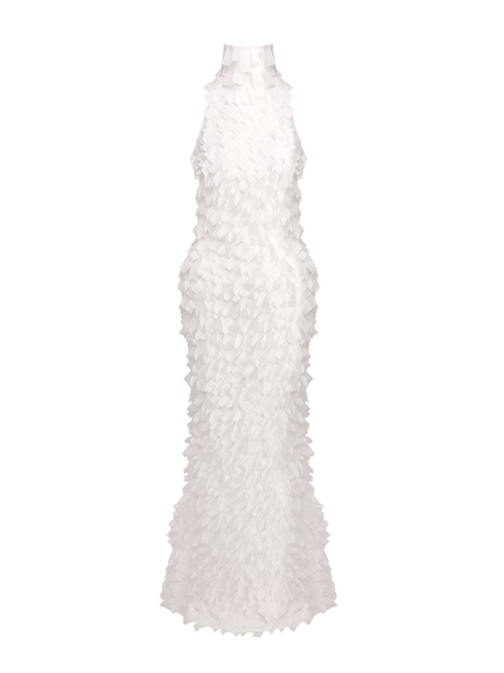 Melba White Halter Maxi Dress - OWNCI