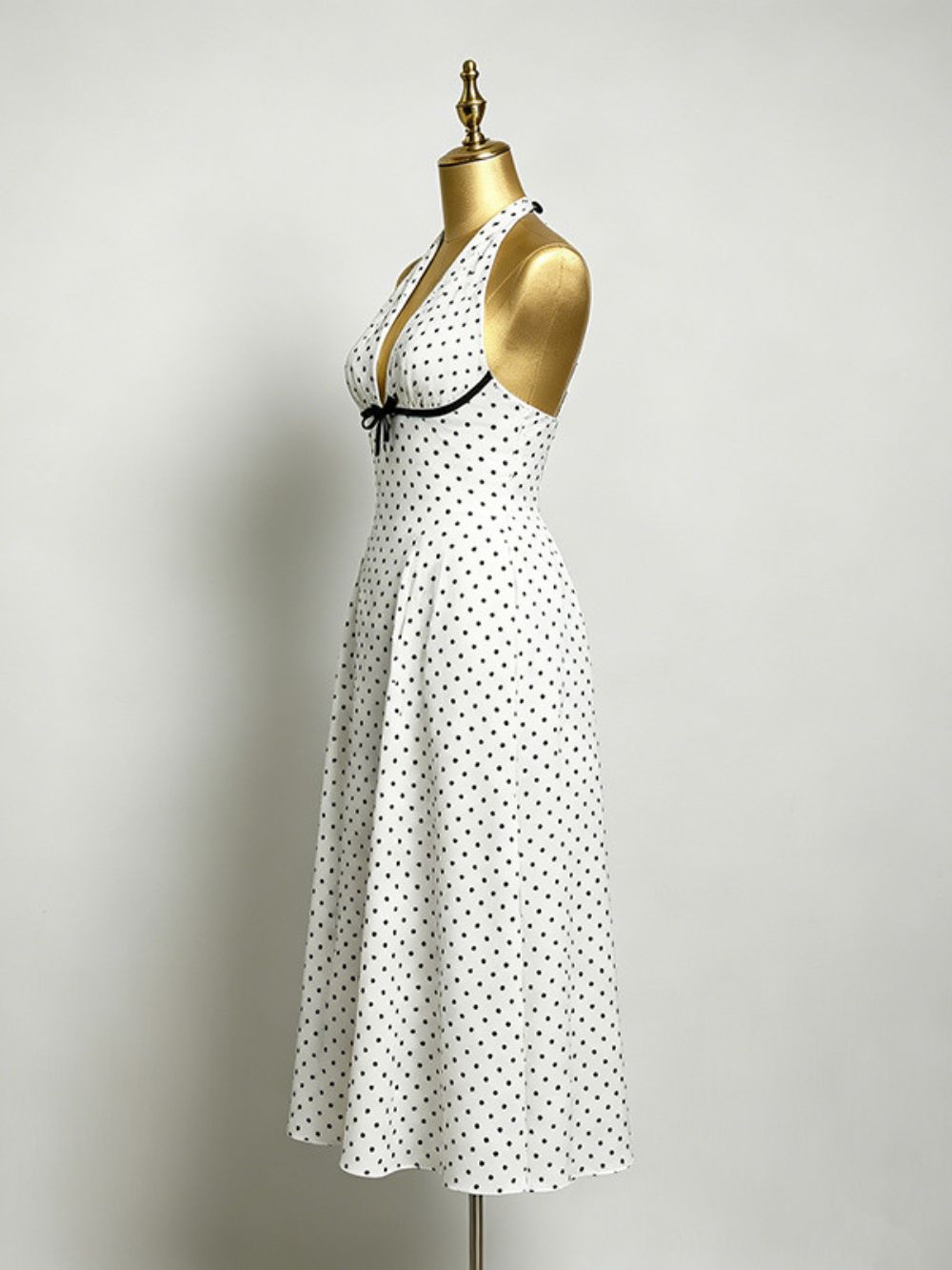 Maurus Halter Dot Maxi Dress - OWNCI Maurus Halter Dot Maxi Dress - OWNCI