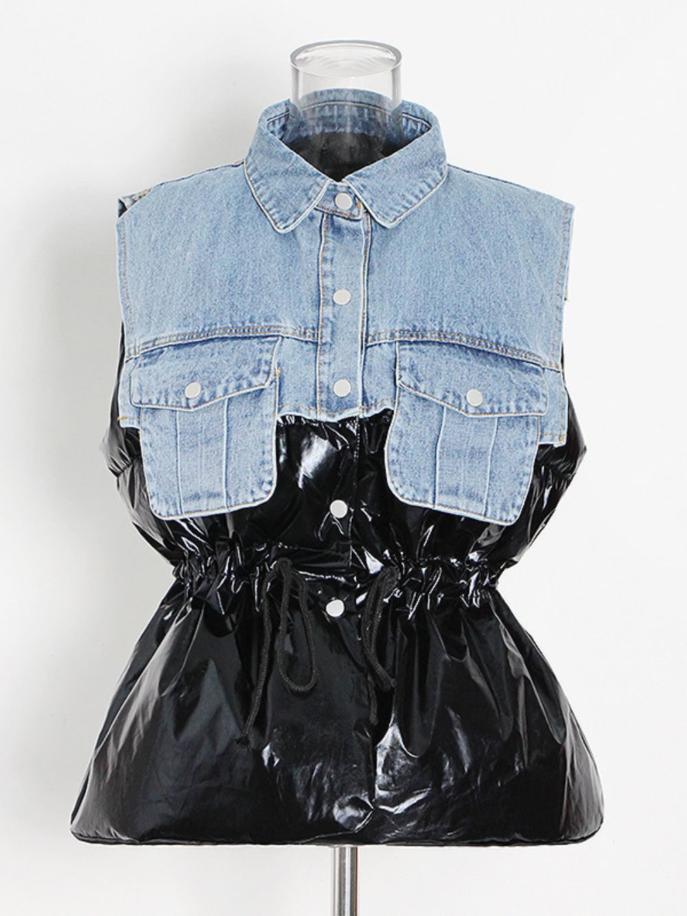Mihaela Denim Patchwork Jacket - OWNCI