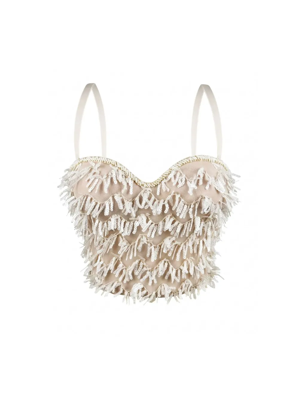Mellie Sequin Tassel Crop Top - OWNCI Mellie Sequin Tassel Crop Top - OWNCI