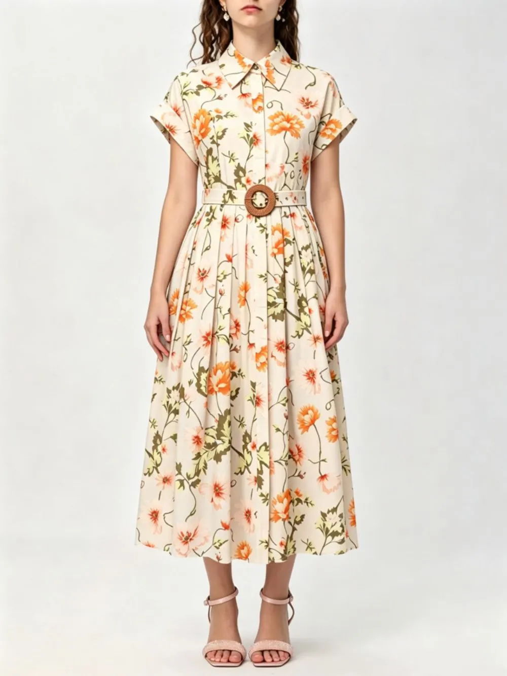 Meilani Floral Midi Dress - OWNCI