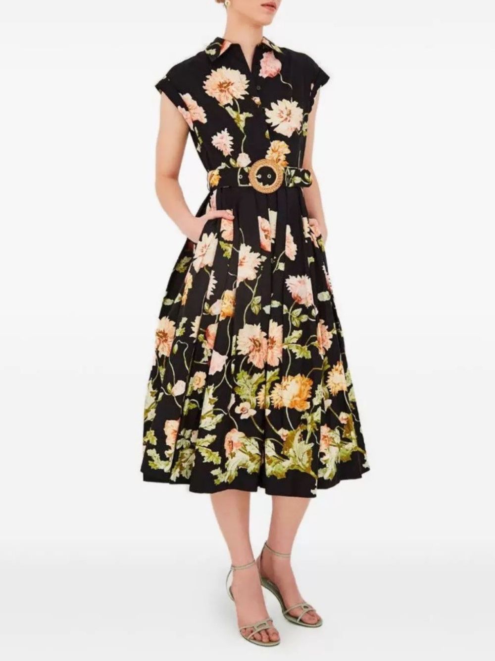Meilin Floral Midi Dress - OWNCI
