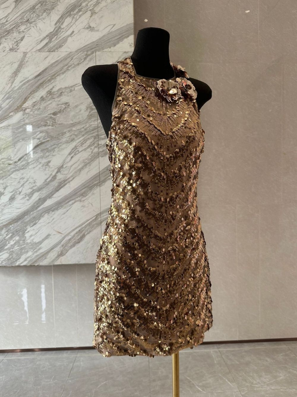 Mayline Sleeveless Sequin Mini Dress - OWNCI Mayline Sleeveless Sequin Mini Dress - OWNCI