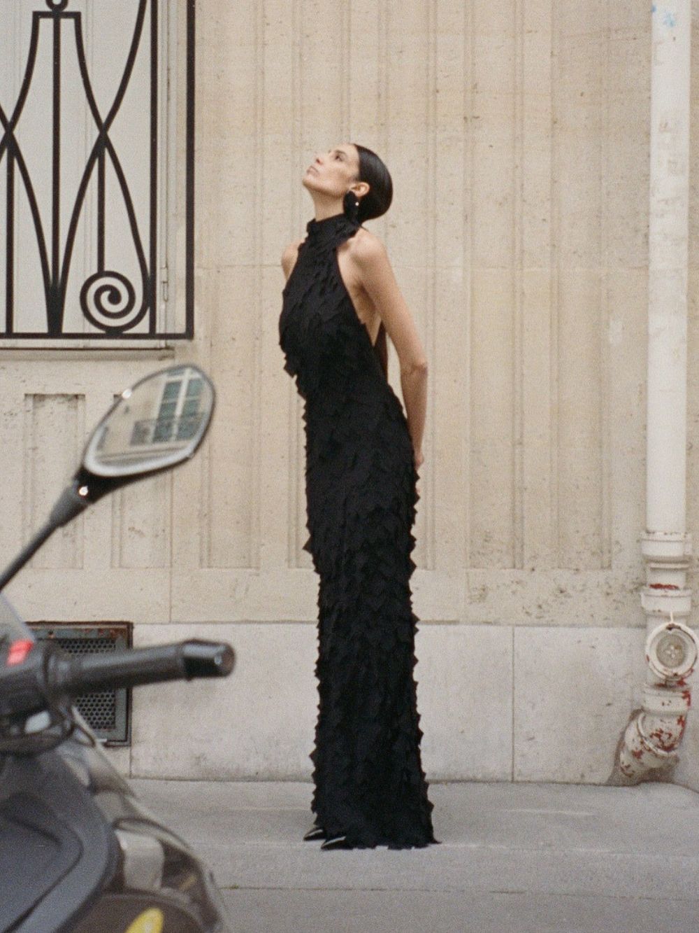 Melba Black Halter Maxi Dress - OWNCI