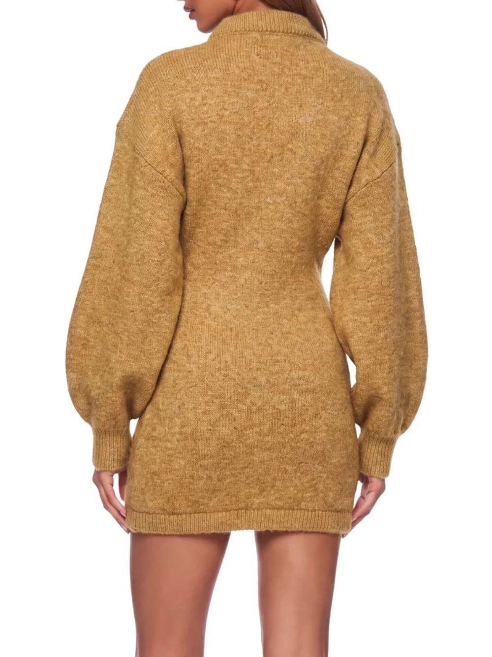 Grunet U Neck Knitted Mini Dress - OWNCI