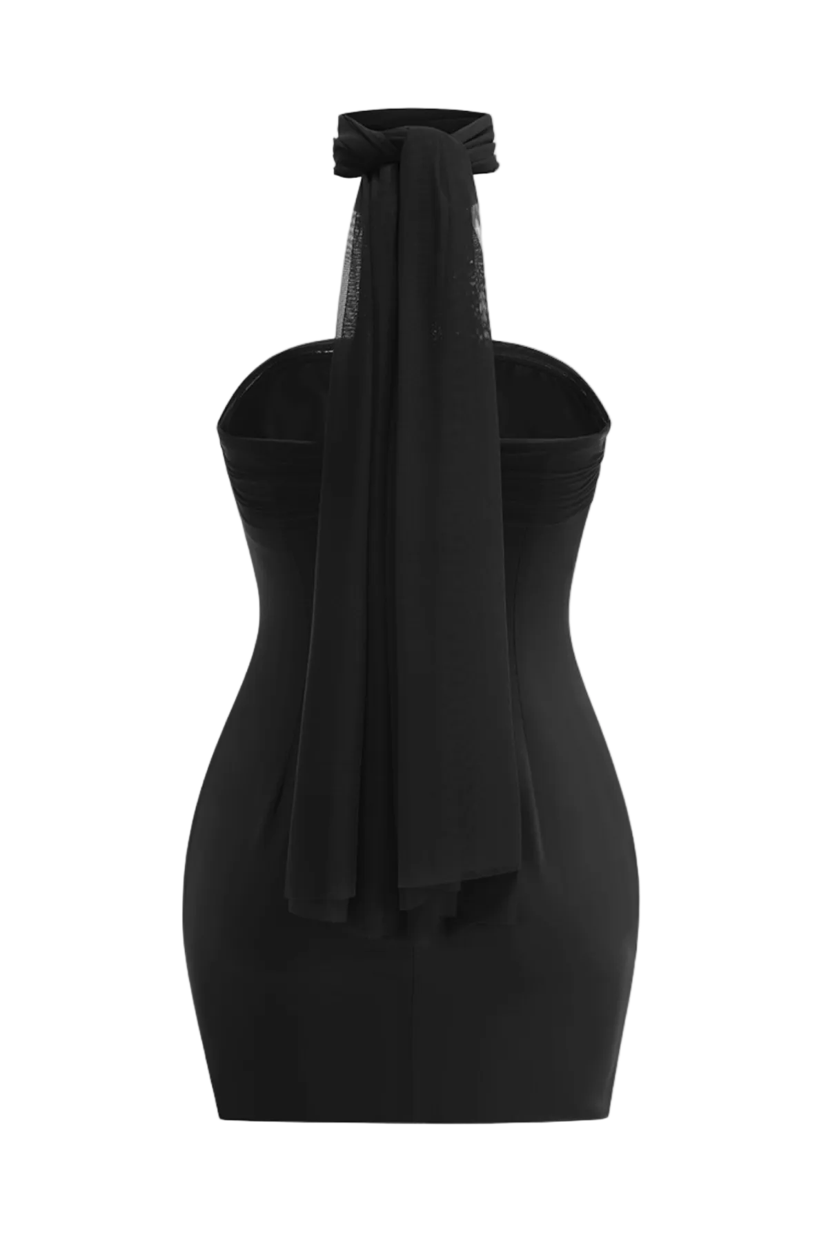 Asat Strapless Wrap Mini Dress – Black - OWNCI Asat Strapless Wrap Mini Dress – Black - OWNCI