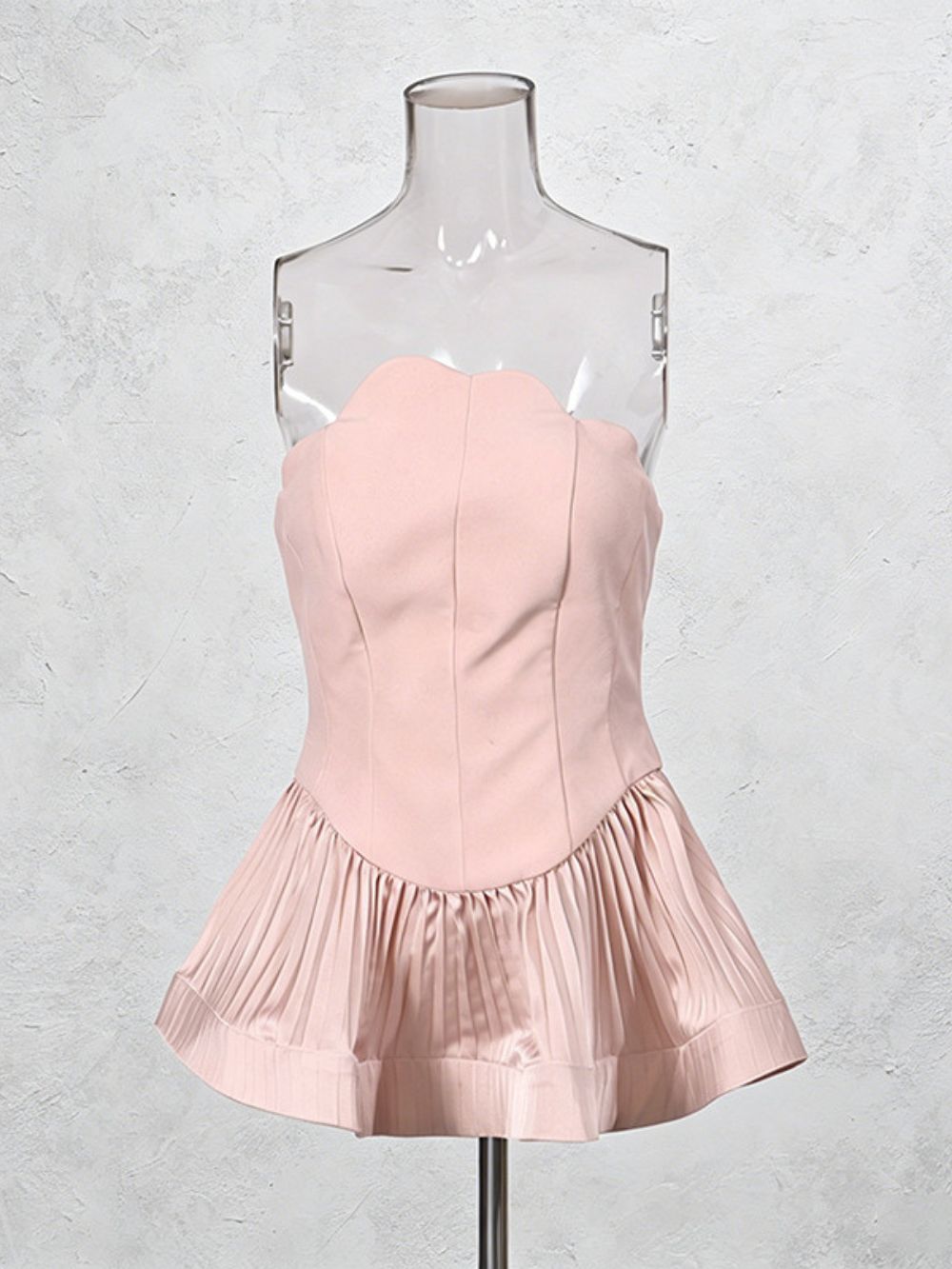 Michel Pink Strapless Top - OWNCI